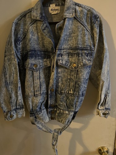 Denim jacket acid wash - acid,